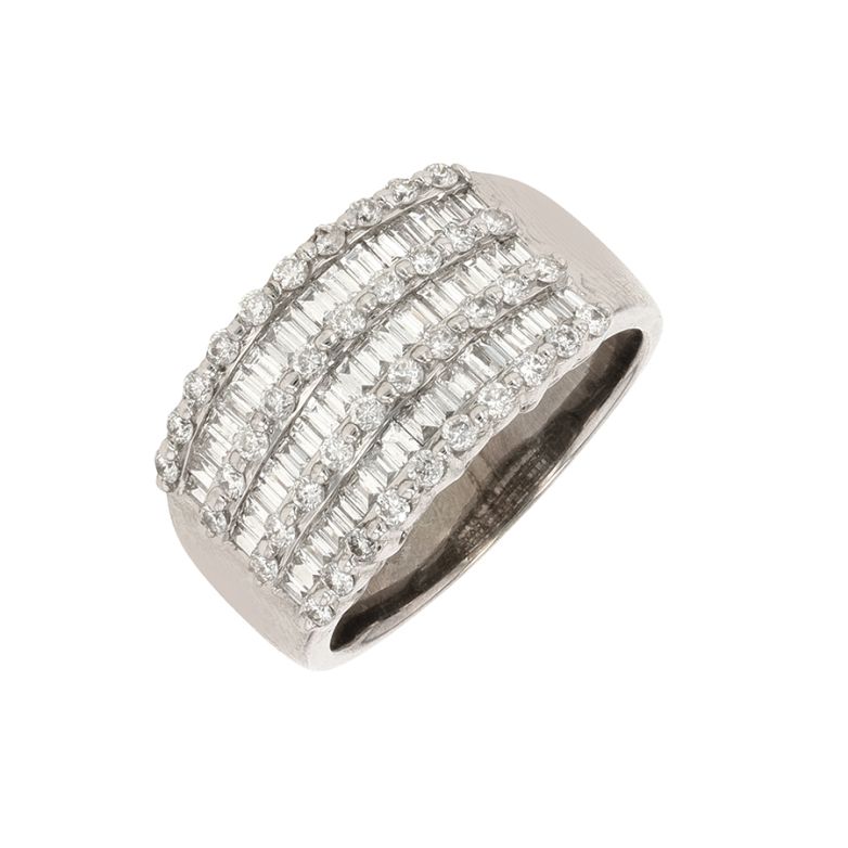 Bague diamants 1 carat or blanc 7.68g Comme neuf -  reconditionné disponible sur Gemme Les Bijoux